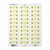 kerstlabel etiket (Full Sheet)