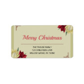 kerstlabel etiket (Voorkant)