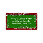 kerstlabel etiket (Voorkant)