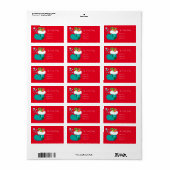 Kerstlabel Etiket (Full Sheet)