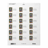  kerstlabel etiket (Full Sheet)