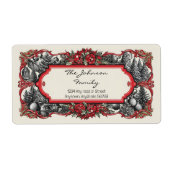 kerstlabel etiket (Voorkant)