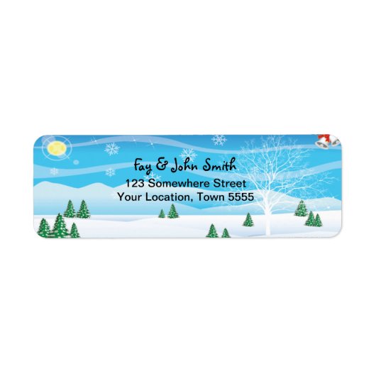 kerstlabel etiket (Voorkant)