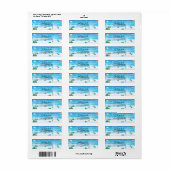kerstlabel etiket (Full Sheet)