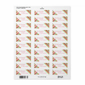 kerstlabel etiket (Full Sheet)