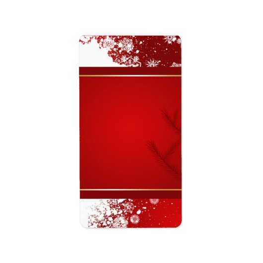 kerstlabel etiket (Voorkant)