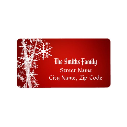 kerstlabel etiket (Voorkant)