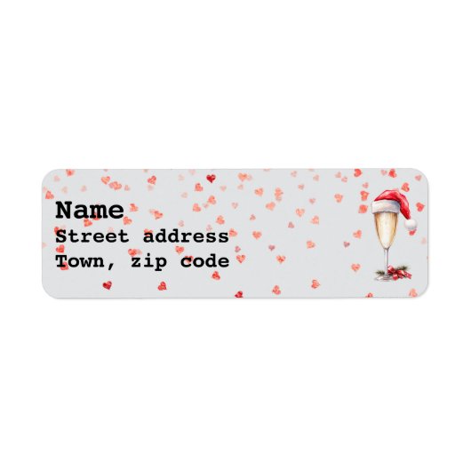 kerstlabel etiket (Voorkant)