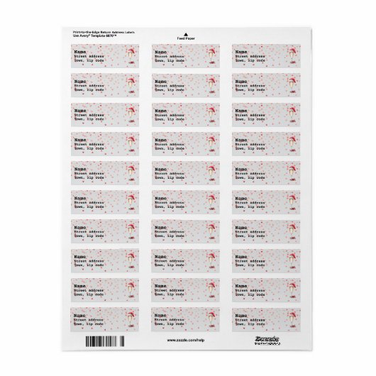 kerstlabel etiket (Full Sheet)