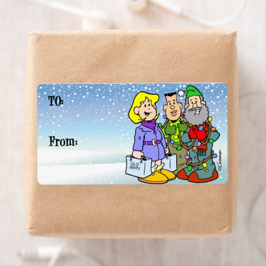 kerstlabel etiket (Insitu)