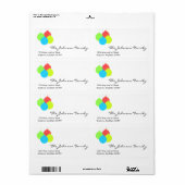 kerstlabel etiket (Full Sheet)