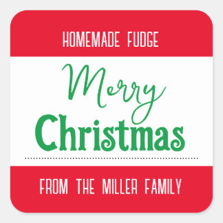 kerstlabel HM001_22sqv3 Vierkante Sticker