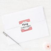 kerstlabel HM003_03sqv1 Vierkante Sticker (Envelop)