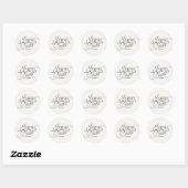 Kerstlabel_Joyeux Noel Ronde Sticker (Vel)