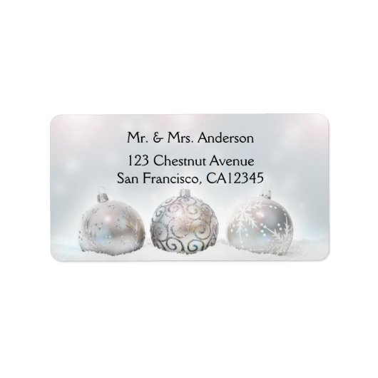 kerstlabel Magische mousserende lichten Etiket (Voorkant)