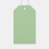 Kerstlabel met maretak cadeaulabel (Achterkant)