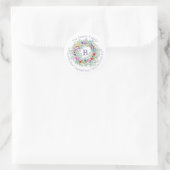 kerstlabel ronde sticker (Tas)