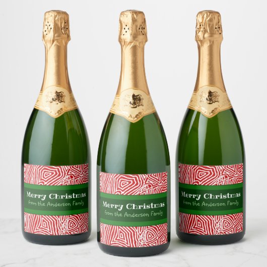kerstlabel sparkling wijnetiket (Flessen)