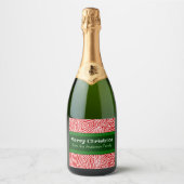 kerstlabel sparkling wijnetiket (Voorkant)