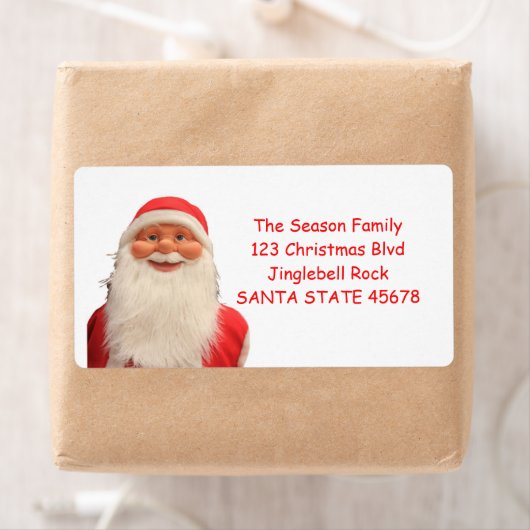 kerstlabel voor de kerstman etiket (Insitu)