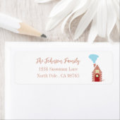 kerstlabel voor klein Snoep House Etiket (Insitu)