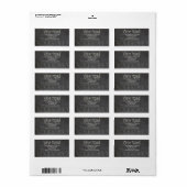 kerstlabel " we hebben verhuisd " etiket (Full Sheet)