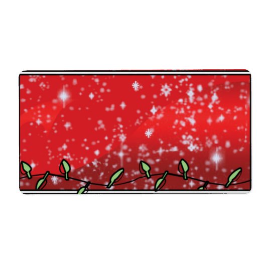 Kerstlabels -  adreslabels etiket (Voorkant)