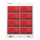 Kerstlabels -  adreslabels etiket (Full Sheet)