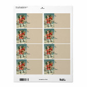  kerstlabels etiket (Full Sheet)