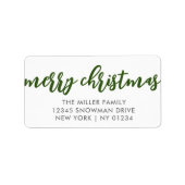 kerstlabels etiket (Voorkant)