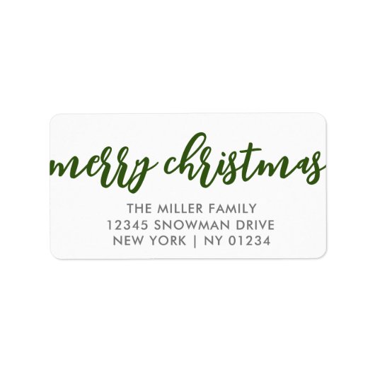 kerstlabels etiket (Voorkant)