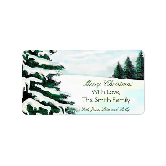 kerstlabels etiket (Voorkant)