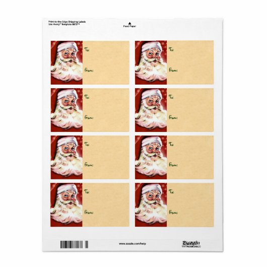  kerstlabels etiket (Full Sheet)