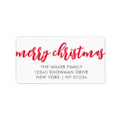 kerstlabels etiket (Voorkant)