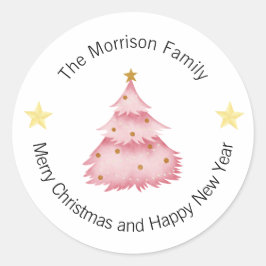 Kerstlabels, Kerst stickers, cadeau Ronde Sticker