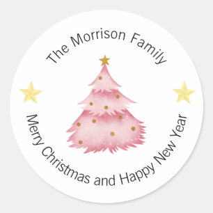 Kerstlabels, Kerst stickers, cadeau Ronde Sticker