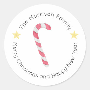 Kerstlabels, Kerst stickers, cadeau Ronde Sticker