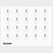 Kerstlabels, Kerst stickers, cadeau Ronde Sticker (Vel)