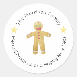 Kerstlabels, Kerst stickers, cadeau Ronde Sticker