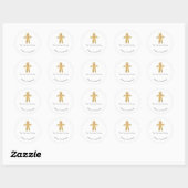 Kerstlabels, Kerst stickers, cadeau Ronde Sticker (Vel)