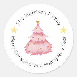 Kerstlabels, Kerst stickers, cadeau Ronde Sticker