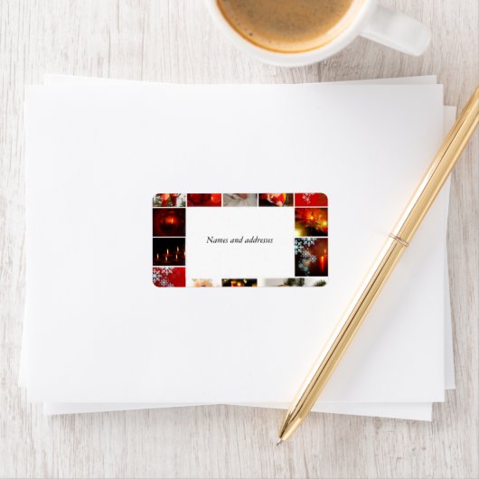 Kerstlabels met vakantiegrens etiket (Insitu)