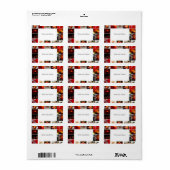 Kerstlabels met vakantiegrens etiket (Full Sheet)