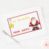 kerstLabels Rechthoekige Sticker (Envelop)