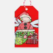 kerstLabels Santa Red Cadeaulabel (Voorkant)