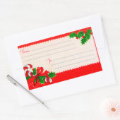  kerstlabels uit de jaren vijftig rechthoekige sticker (Envelop)