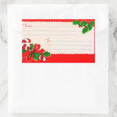  kerstlabels uit de jaren vijftig rechthoekige sticker (Tas)