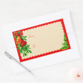  kerstlabels uit de jaren vijftig rechthoekige sticker (Envelop)