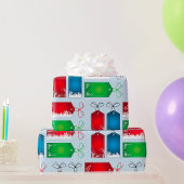 kerstlabels Verpakkingspapier Cadeaupapier