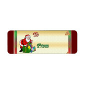 kerstlabels voor cadeaubont label (Voorkant)